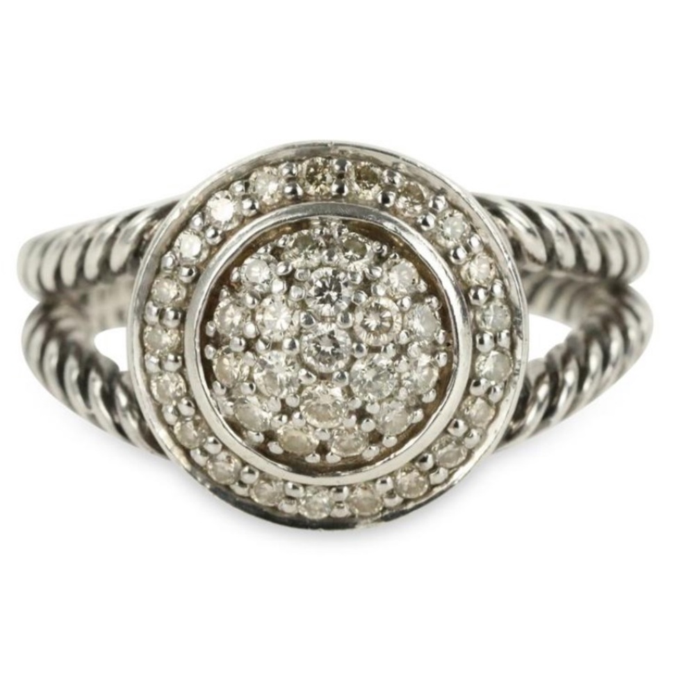 SOLD David Yurman Cerise Diamond Ring - Picture 5 of 7